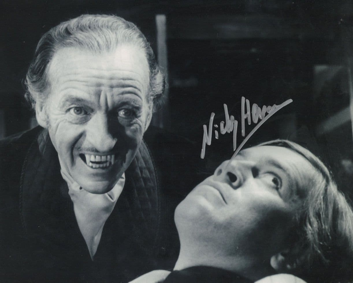 Nicky Henson Vampira Fawlty Towers 10x8 Hand Signed Photo