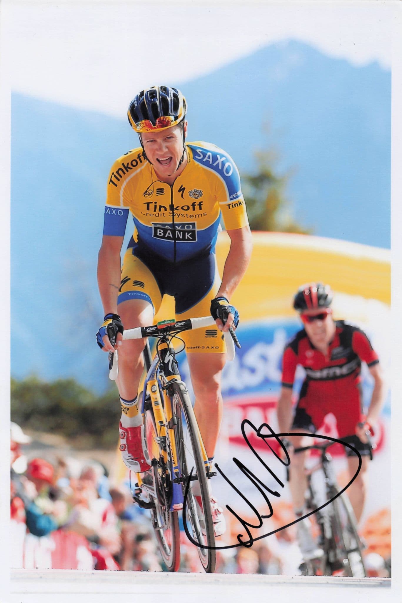 Nicolas Roche Ireland Irish Cycling 2014 Giro D'Italia Race 12x8 Hand Signed Photo