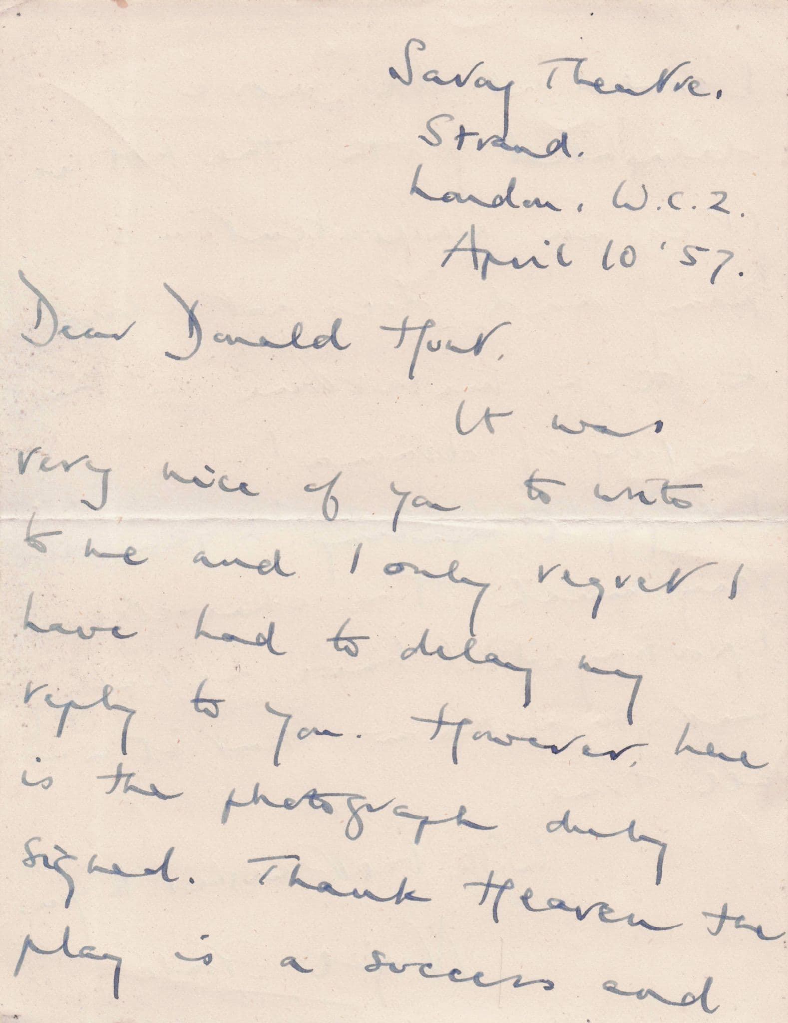 Nigel Stock Great Escape Sherlock Holmes FULL Hand Written Signed Old Letter