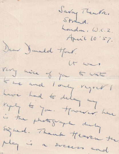 Nigel Stock Great Escape Sherlock Holmes FULL Hand Written Signed Old Letter