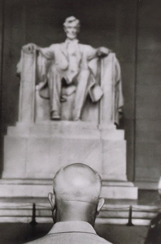 Nikita Khrushchev Russian Leader at Lincoln Memorial Award Postcard
