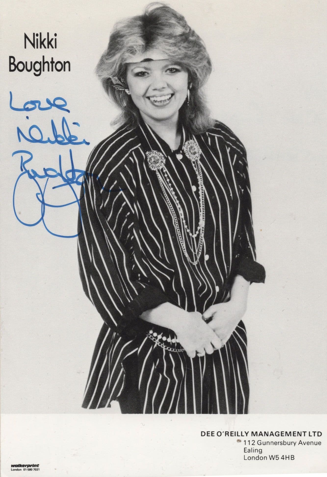Nikki Boughton Interference Pirate TV Station  Hand Signed Photo
