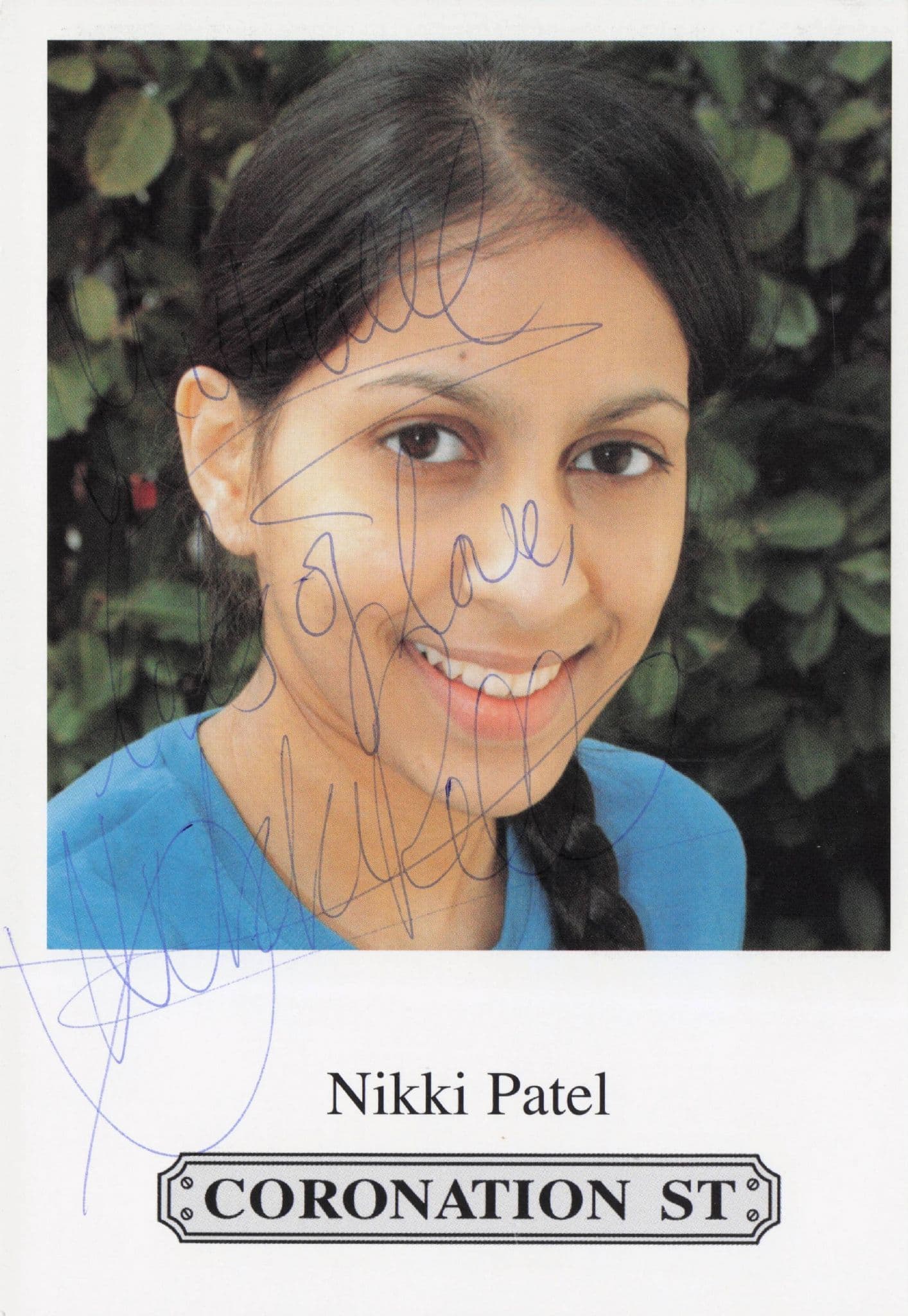 Nikki Patel Coronation Street Hand Signed Cast Card Photo