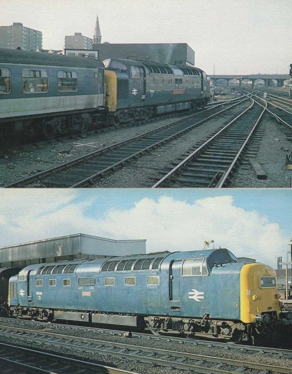 Nimbus & Argyll & Sutherland Highlander Train at Doncaster 2x Postcard s