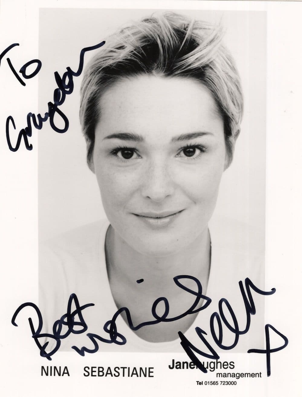 Nina Sebastiane Loose Women Antiques Ghost Show Hand Signed Photo