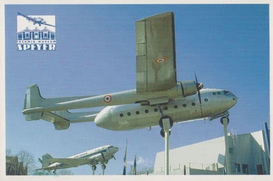 Nord 2501 Plane Noratlas at Technik Museum Postcard