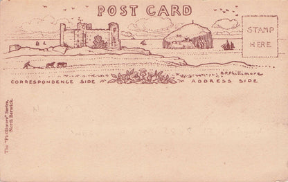 Norman Clark North Berwick Rescue Ship Antique Postcard & Art Reverse