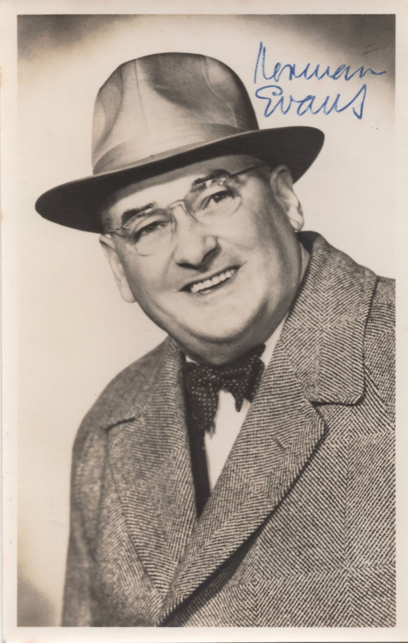 Norman Evans Hand Signed Antique Photo
