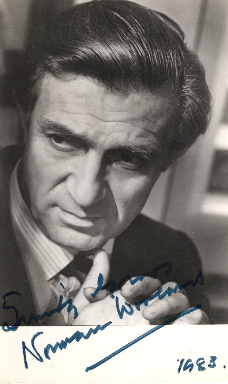 Norman Wooland of Ivanhoe Hamlet Guns Of Navarone Hand Signed Photo