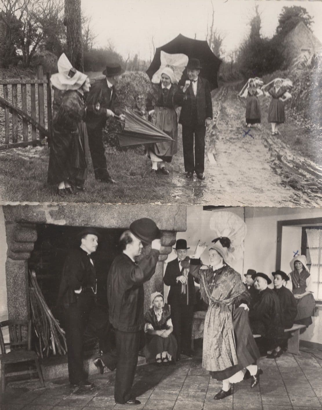 Normande Costumes Du XIX Siecle Real Photo 2x Postcard s