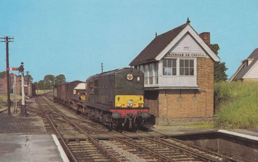 North Bristol Type 1 Train at Burnham On Crouch Station Postcard