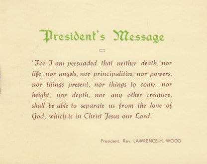 Northampton Methodist Church Womens Social Circle 1900s Remembrance Card