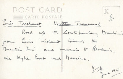 Northern Transvaal Louis Trichardt South Africa Soldiers Rhodesia Signed WW2 Military Postcard