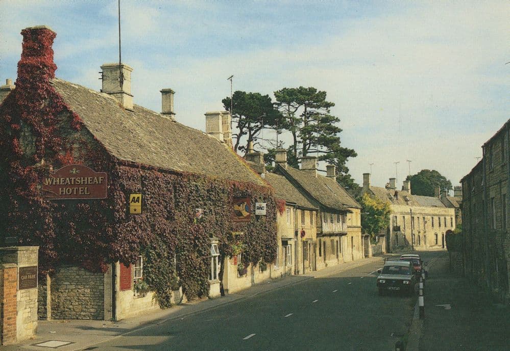 Northleach Wheatleaf Hotel Gloucester Pub Rare Postcard