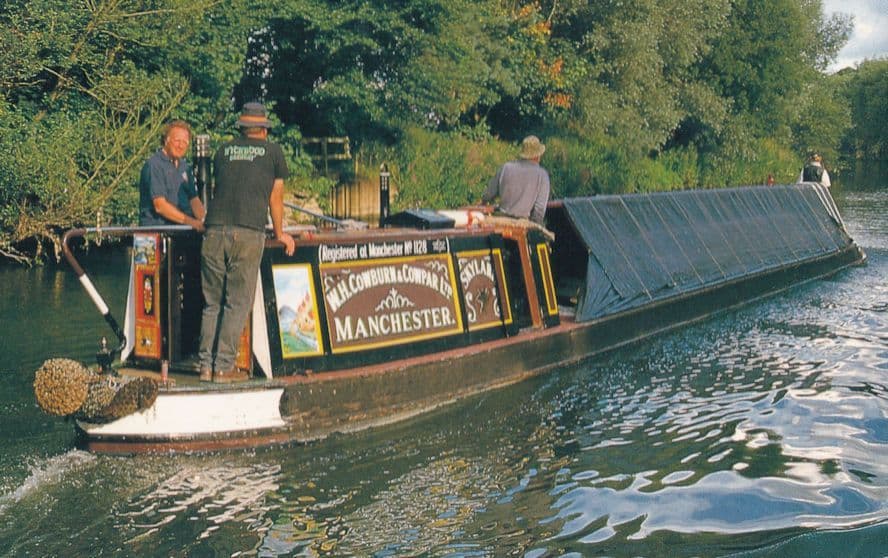 Northwich Manchester Skylark Narrow Boat on River Thames Postcard