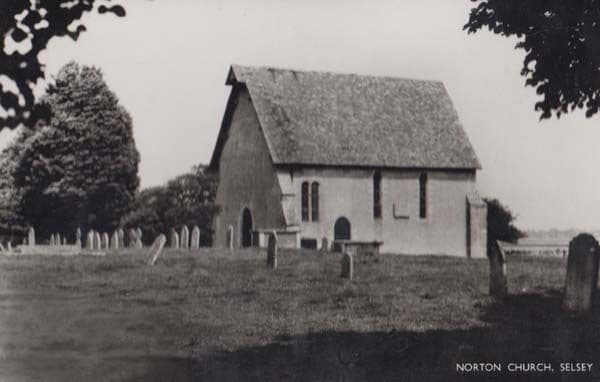 Norton Church Selsey Sussex Vintage Real Photo Postcard