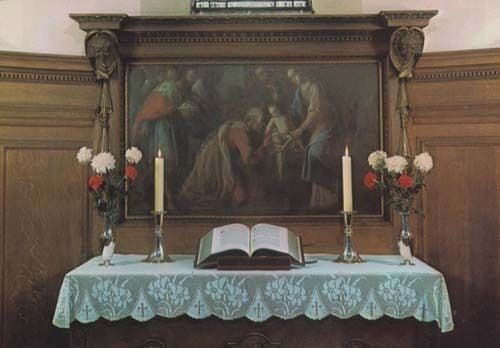 Norwegian Seamans Sjomannskirken Norway Church Altar Candle London Postcard