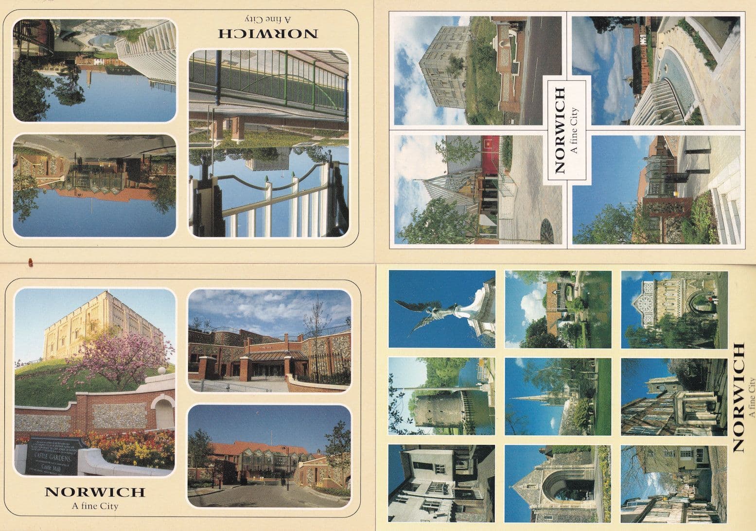 Norwich Castle Mall 4x Postcard s