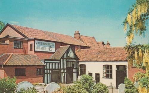 Norwich Norfolk Maddermarket Theatre Vintage Rare 1970s Mint Postcard
