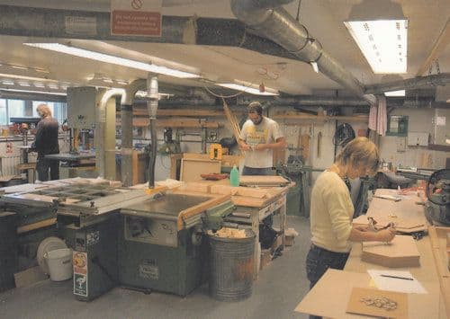Norwich Norfolk University Students Union Woodwork Workshop Postcard