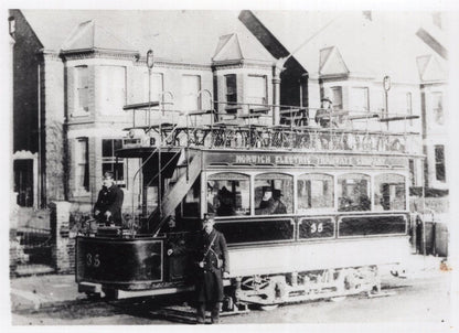 Norwich Vintage Bus Driver East Anglia Transport Society Old Photo