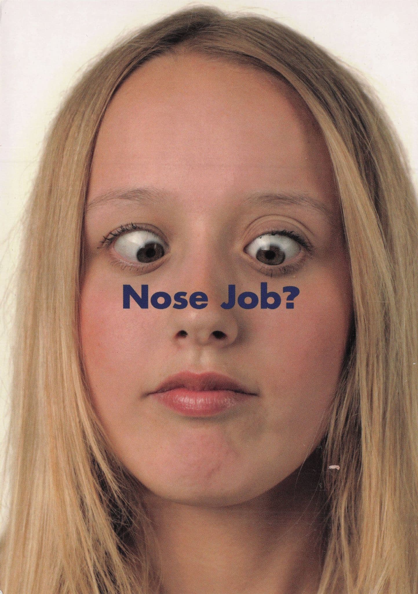 Nose Plastic Surgery Job ? Mentholatum Denmark Advertising Postcard