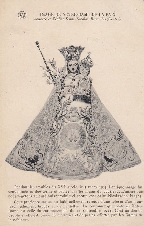Notre Dame De La Paix Antique Postcard