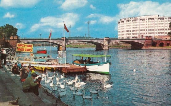 Nottingham Boat Trips 1970s Postcard