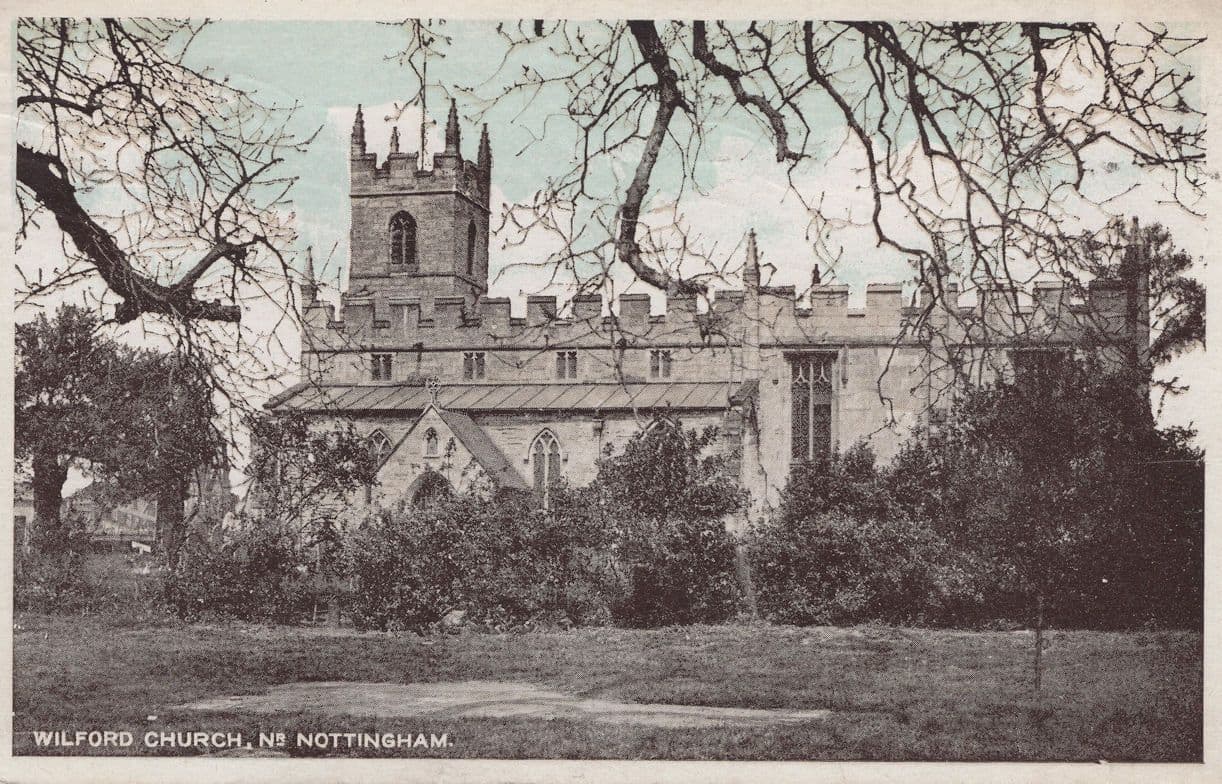 Nottingham Castle Lovers Walk Wilford Church 3x Postcard s