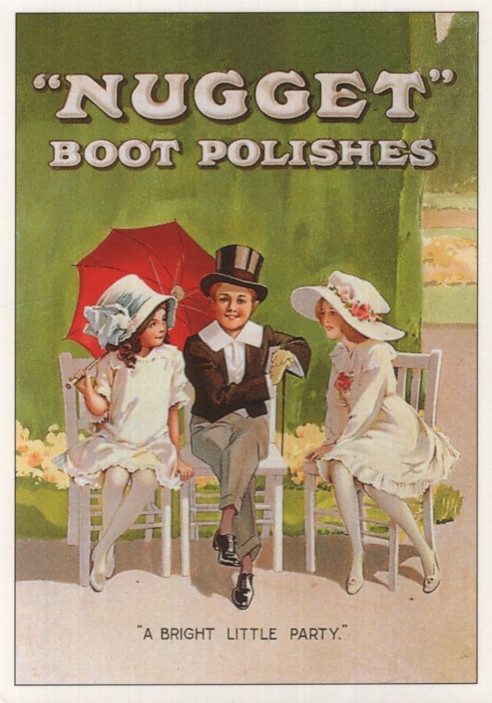 Nugget Boot Polishes Poster Advertising Postcard