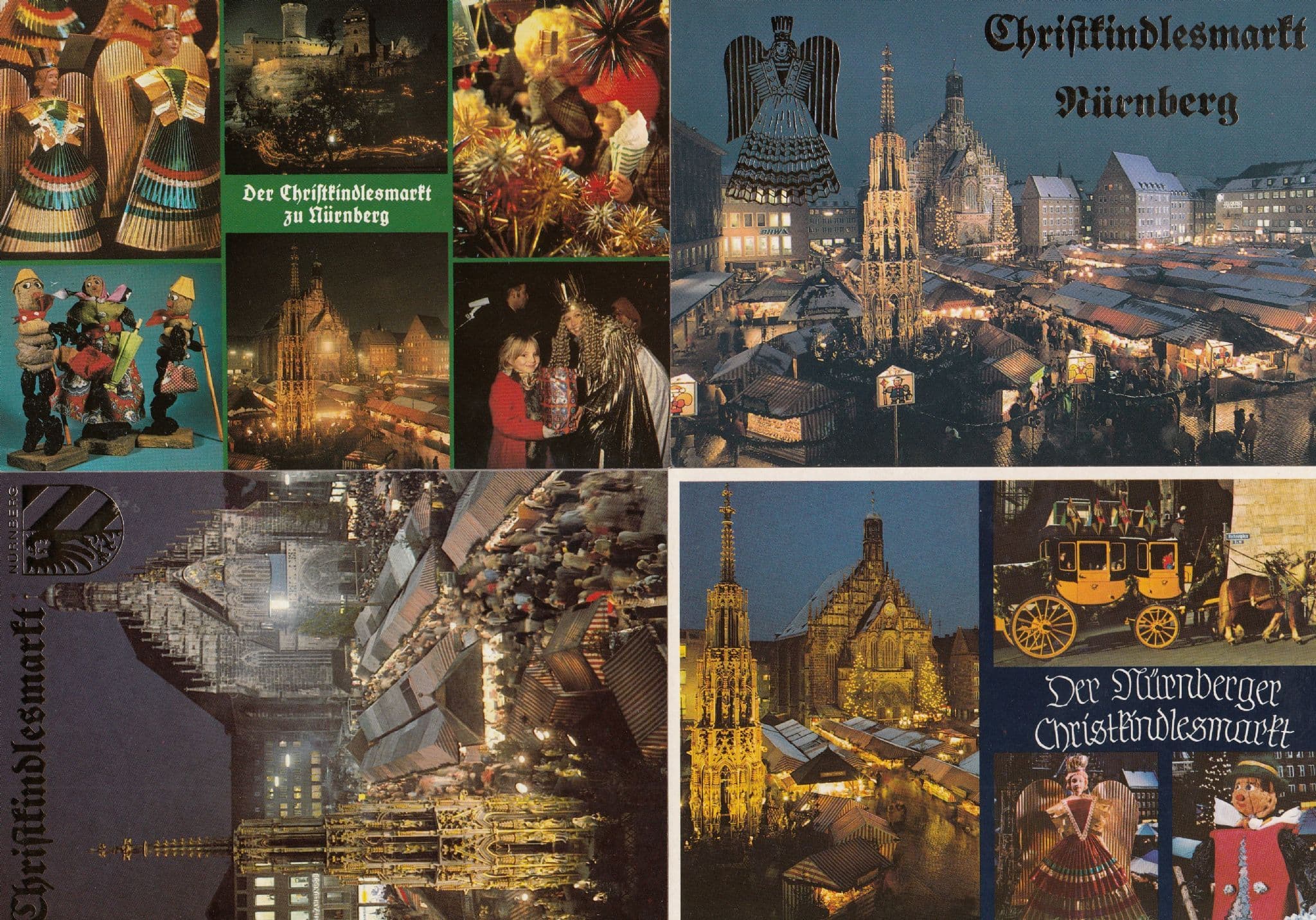 Nurenberg Nurnberg Christmas Shops Toy Soldiers 4x German Postcard s