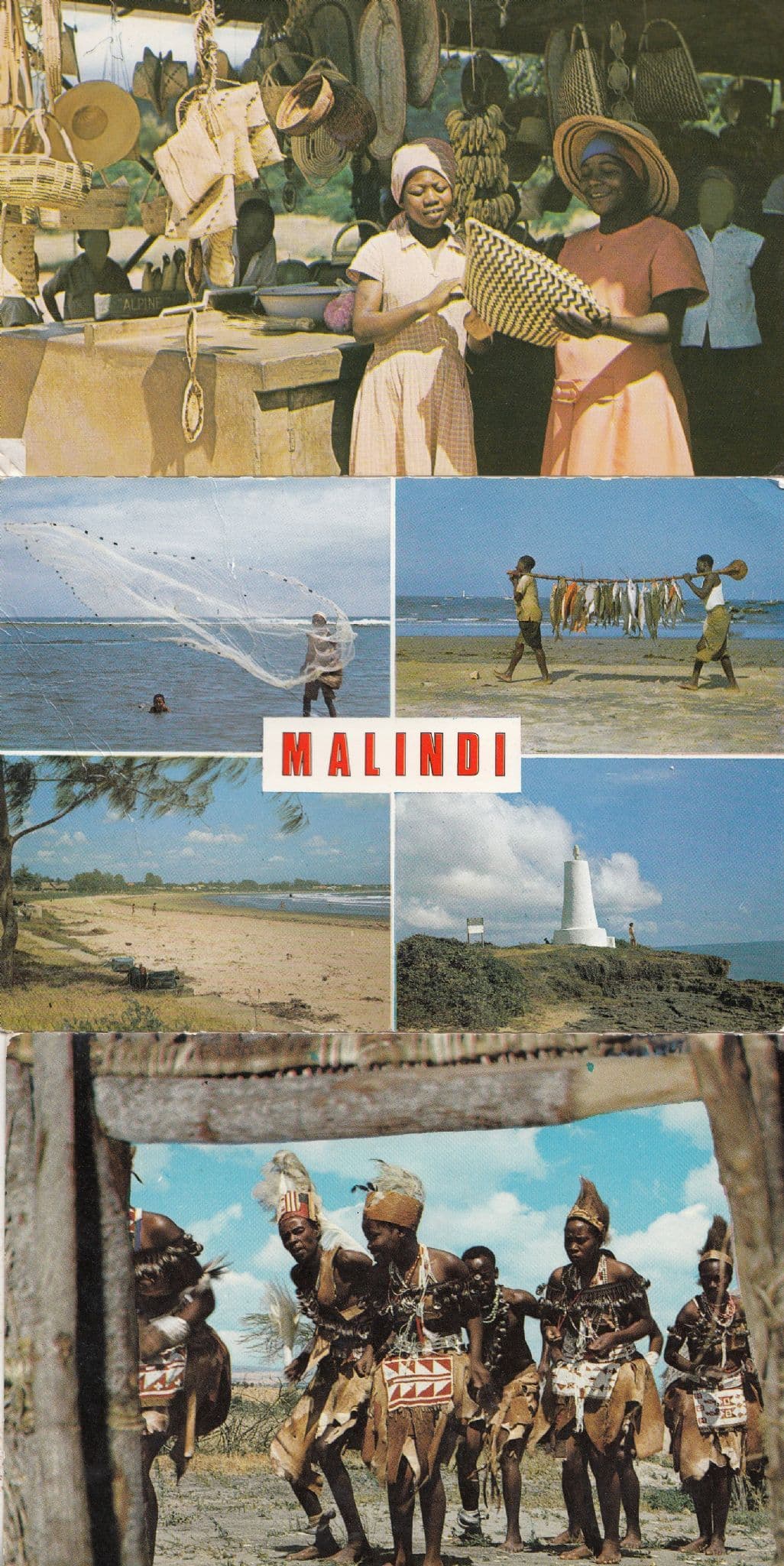 Nyanyadzi Crafts Malindi Fishing 3x African Postcard s