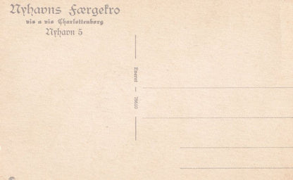 Nyhavn Nyhavns FÔøΩrgekro Copenhagen Restaurant Denmark Antique Postcard
