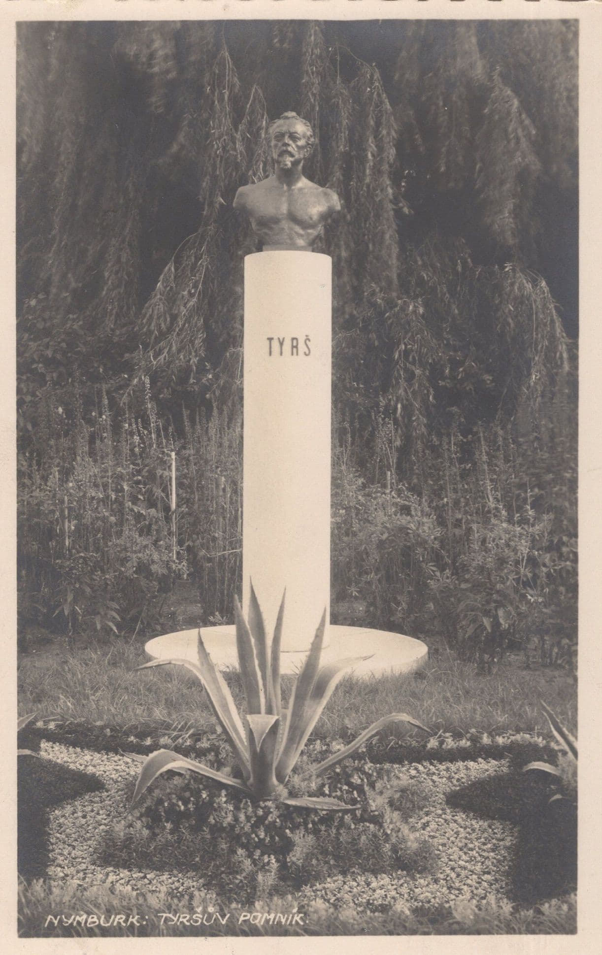 Nymburk Pomnik Statue Czech Republic Old WW2 Postcard