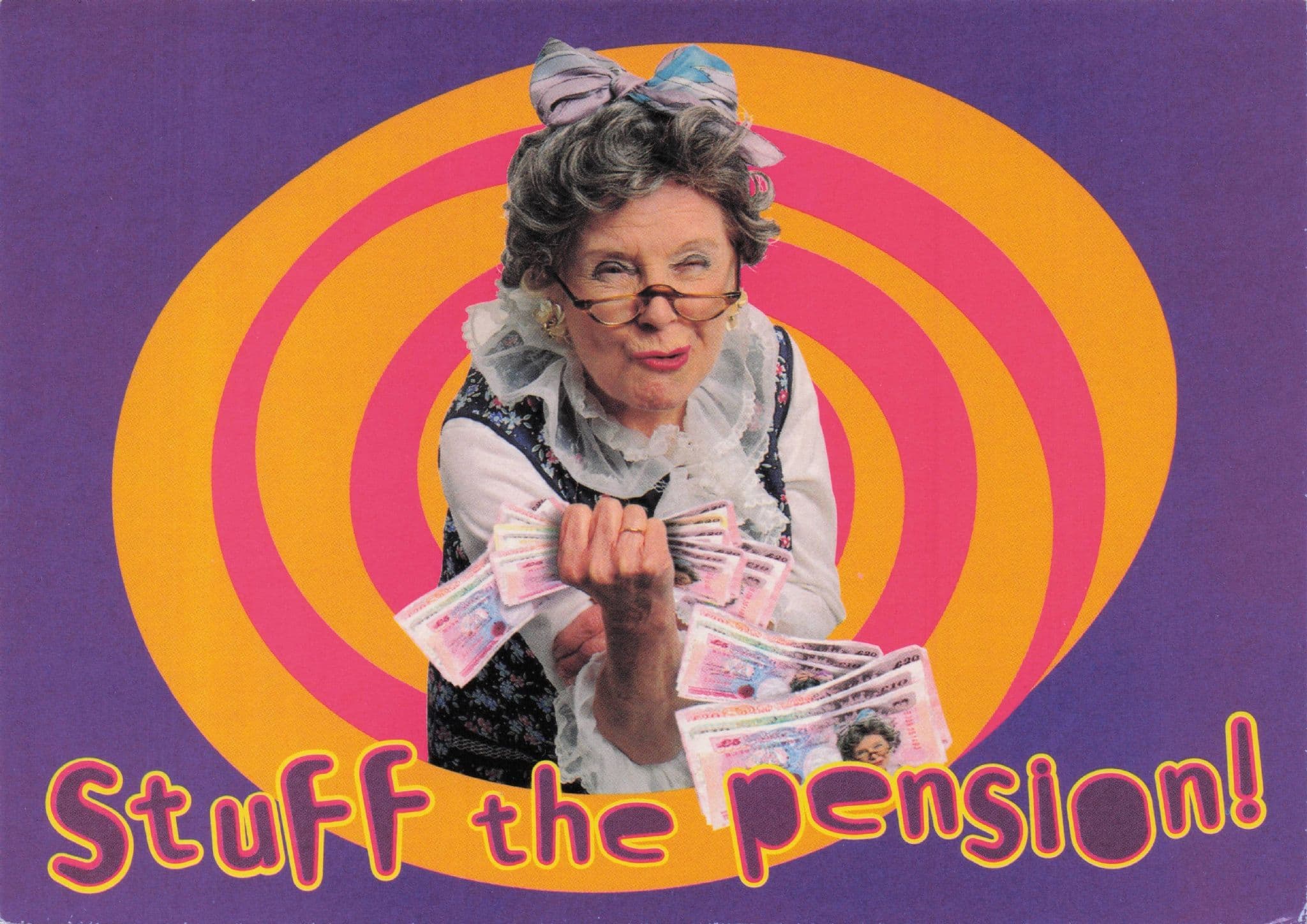 OAP Stuff The Pension Club 18 to 30 Holiday Competition Advertising Postcard