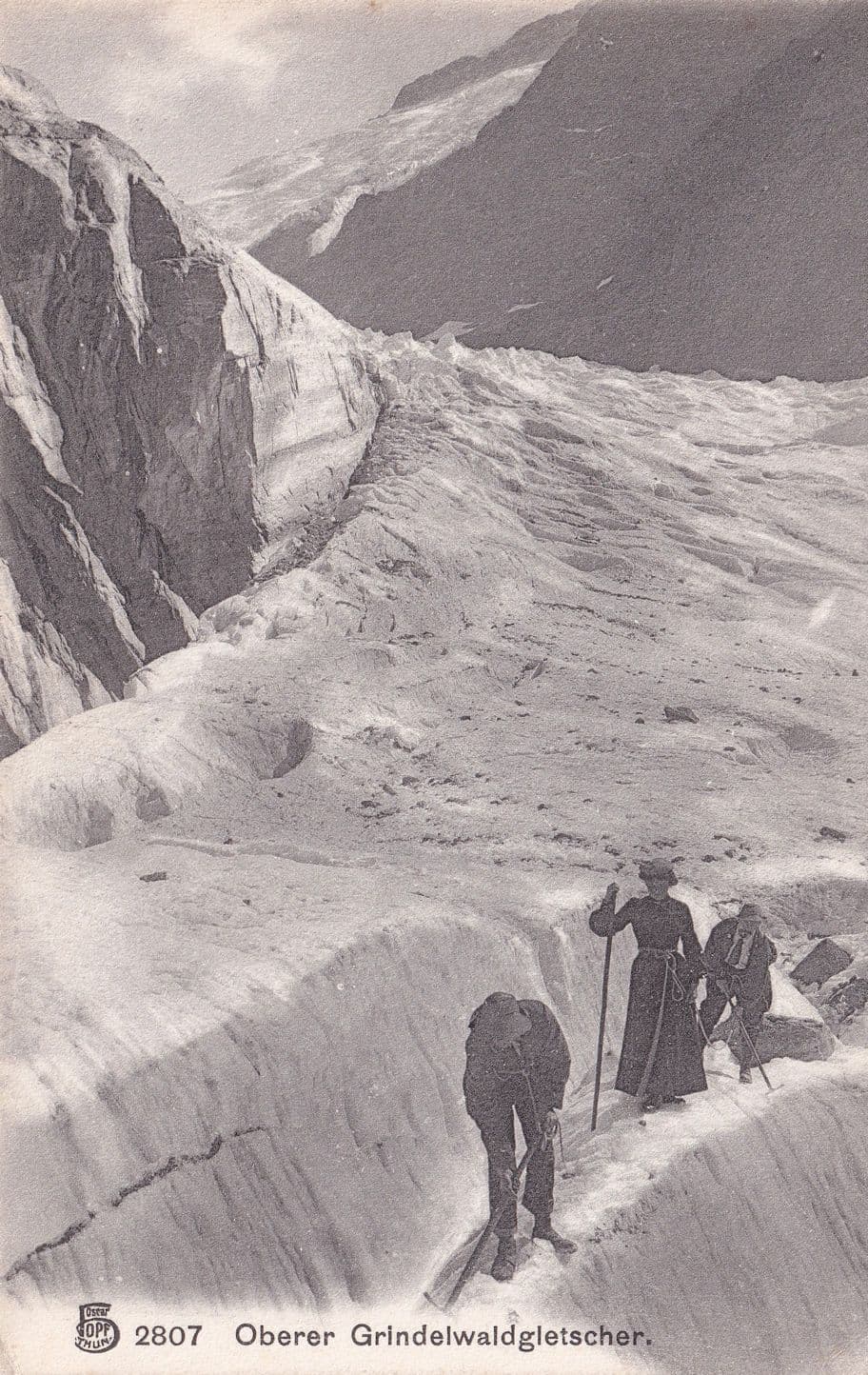 Oberer Grindelwaldgletscher 2807 Rare Switzerland Postcard