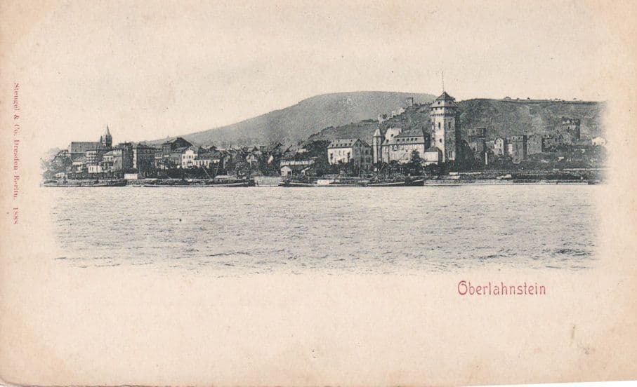 Oberlahstein Germany Old Postcard