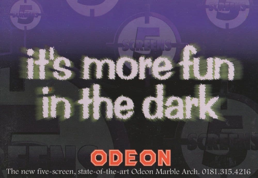 Odeon Cinema Marble Arch New Screen Darkroom Advertising Postcard