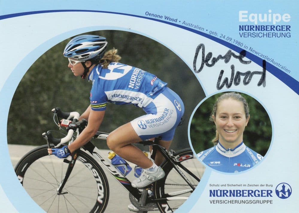 Oenone Wood Australian Champion Cyclist Hand Signed Photo