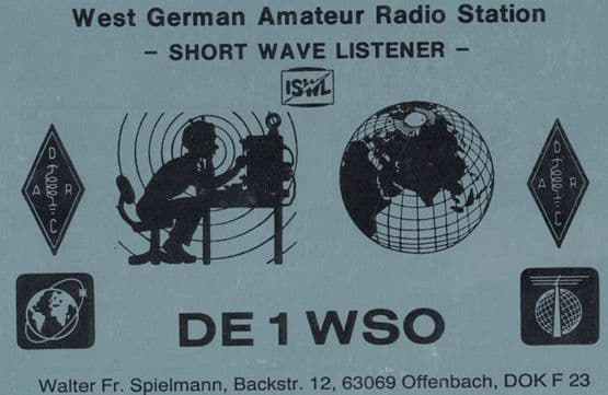 Offenbach German Amateur Radio Station QSL Postcard