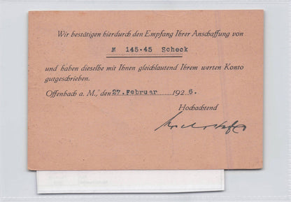 Offenbach Industry Factory Weimar Republic Germany Old 1926 Postcard