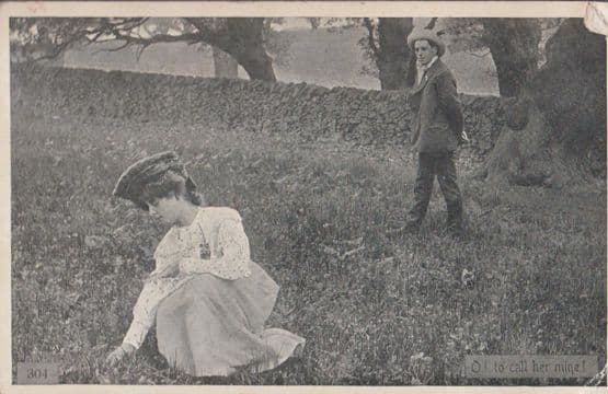 Oh To Call Her Mine Lustful Love Possession Thoughts Antique Postcard
