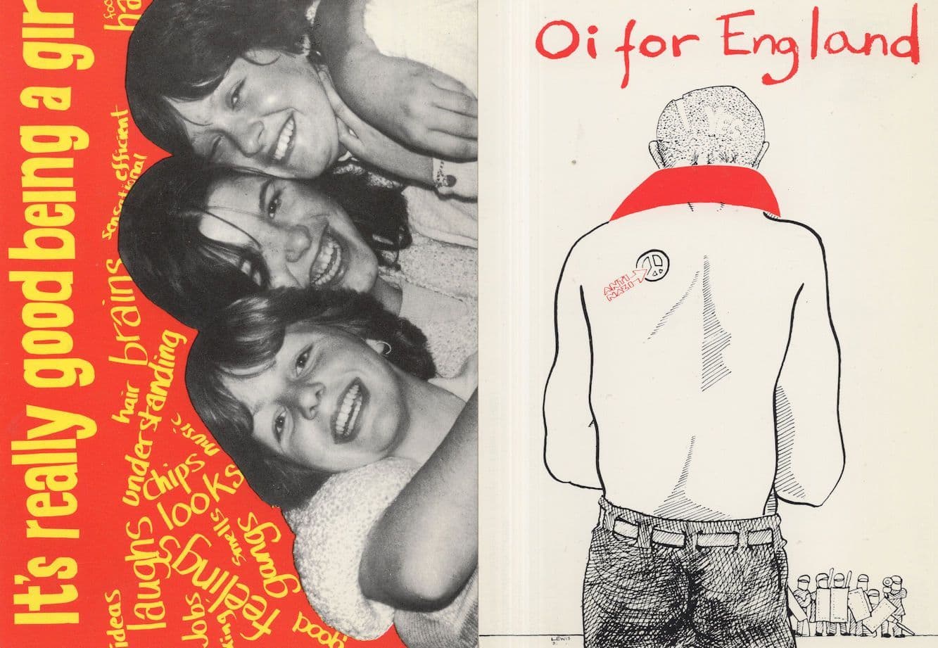 Oi For England Rebel Girls Skinheads 2x Postcard s