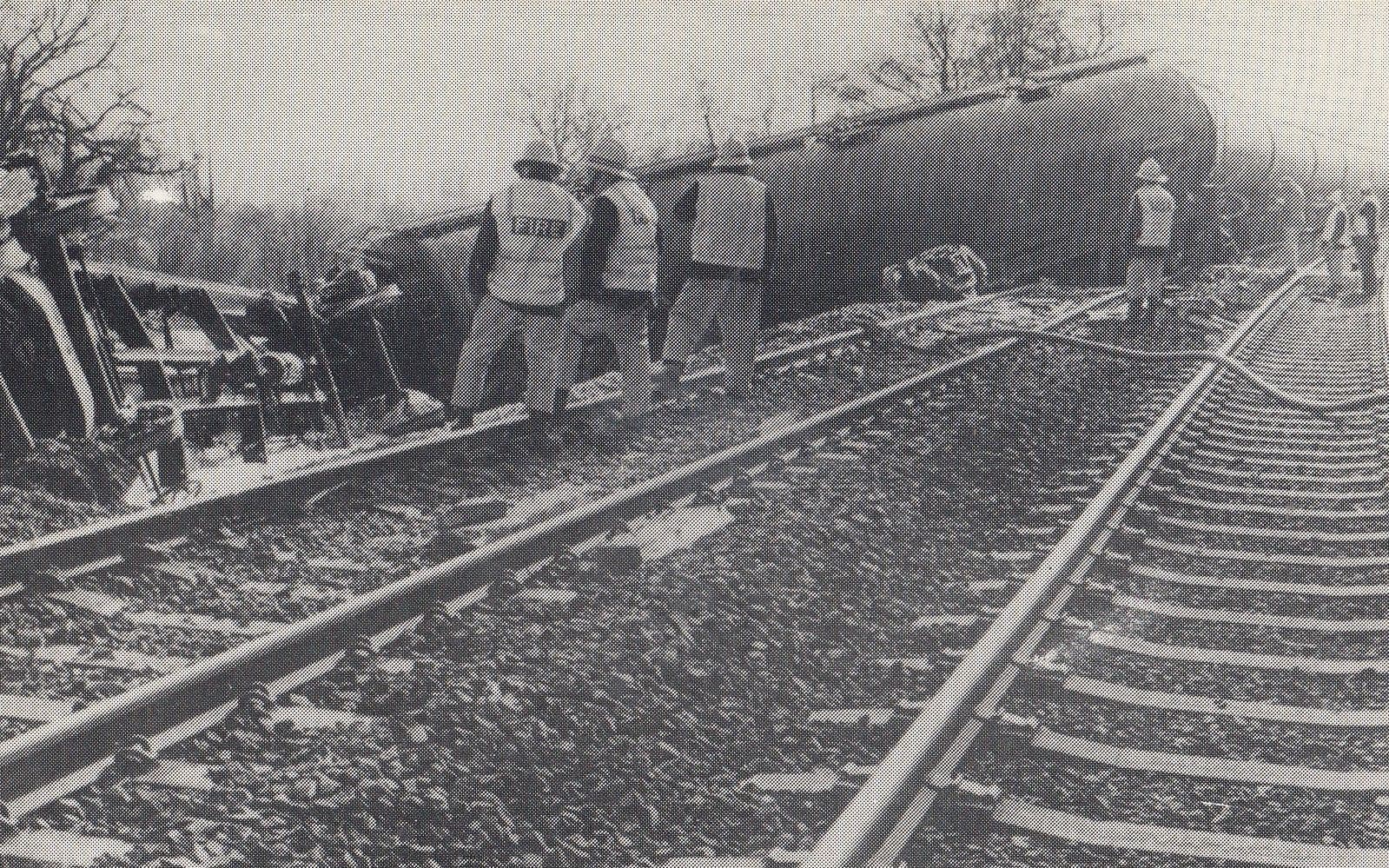 Oil Wagons Derailed at Dorrington Shrewsbury Train Postcard