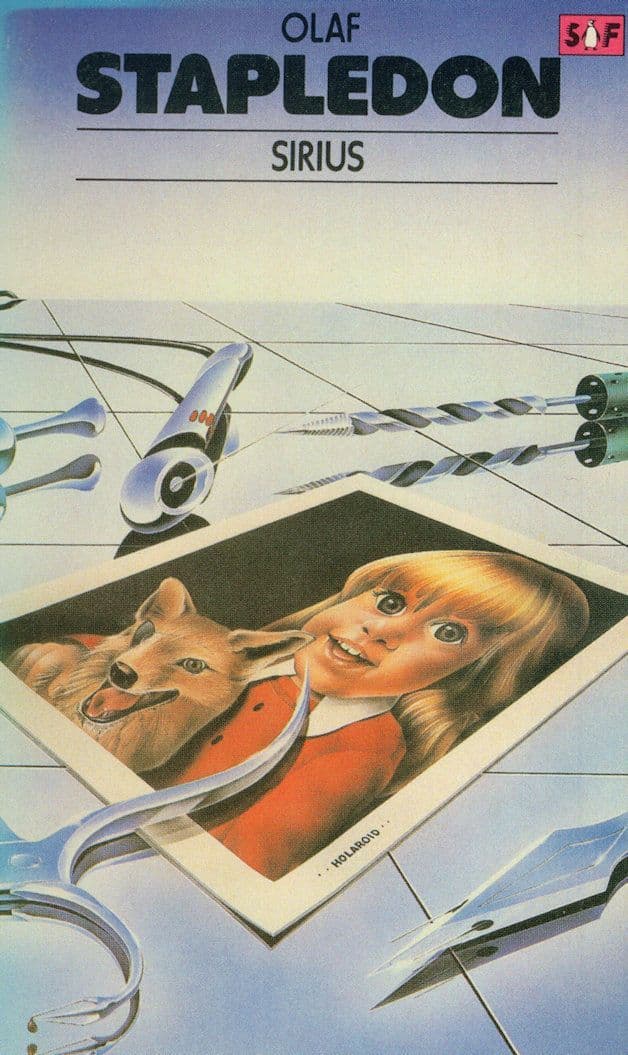 Olaf Stapledon Sirius 1979 Science Fiction Book Postcard