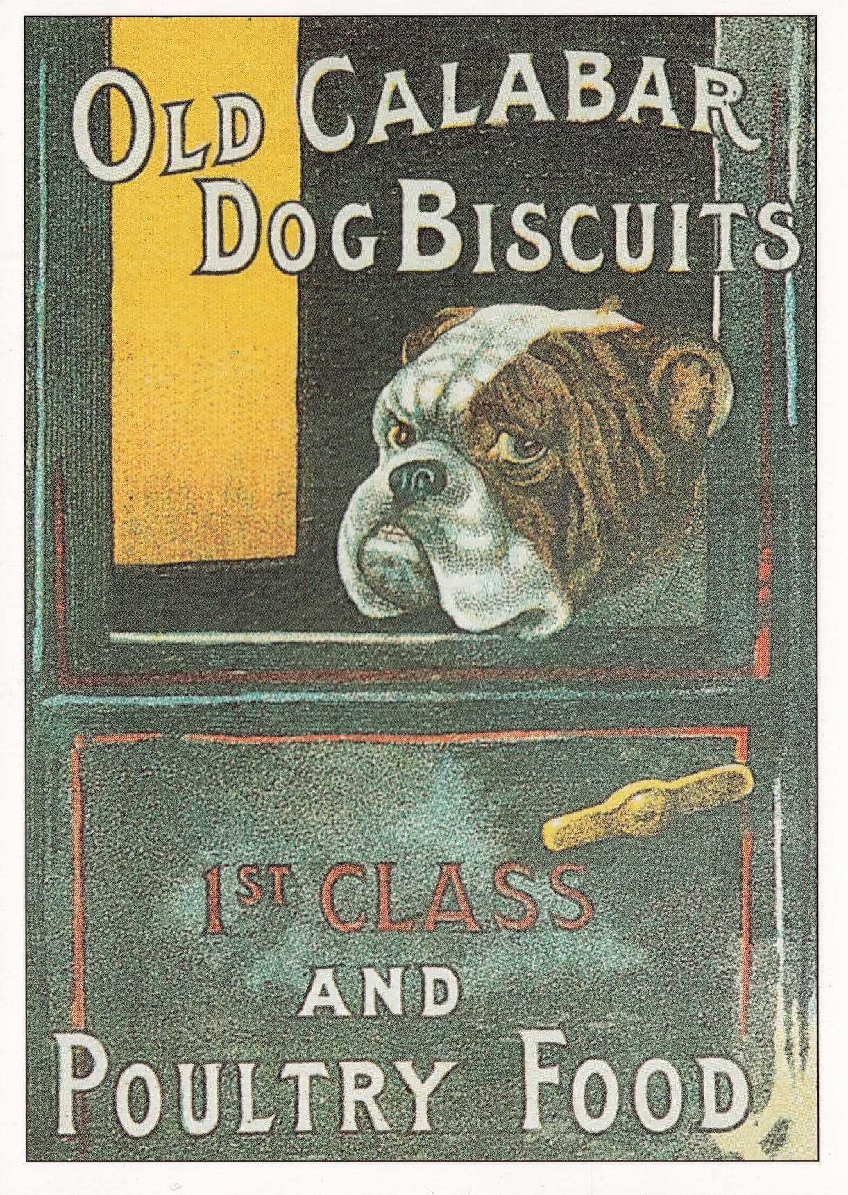 Old Calabar Dog Biscuits Advertising Postcard