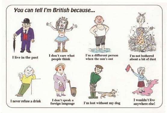 Old Fashioned Body Art Tattoo Smoker How To Be British Big Comic Humour Postcard