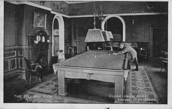 Old Man Billiards Game Clubs Union Home Grange Over Sands Cumbria Postcard