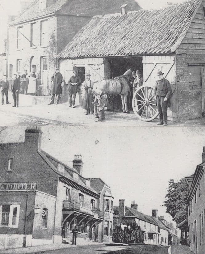 Old Smithy Back Lane Rainham Essex & Village Pub 2x Postcard