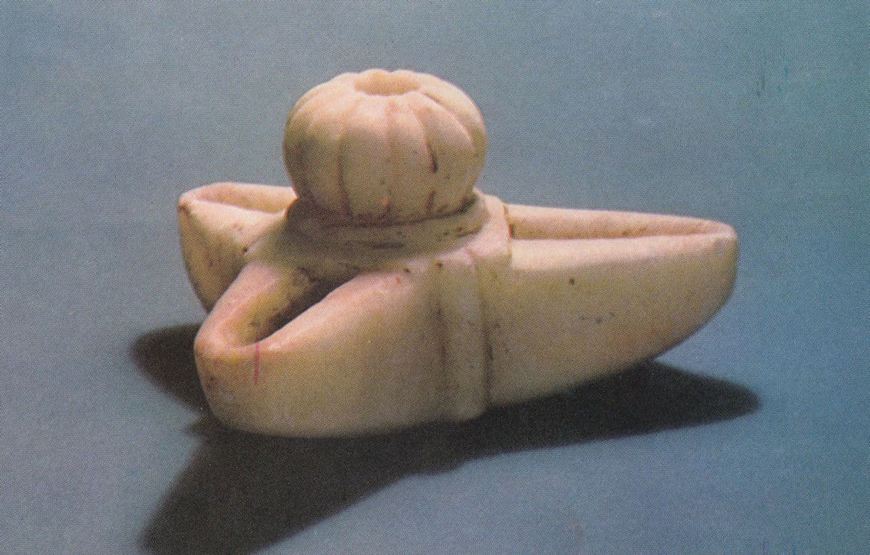 Old Stone Lamp With 3 Orifices Chinese Sung Dynasty China Postcard